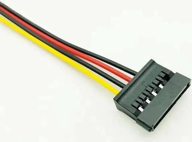 Alt view image 4 of 6 - 5PCS SATA Power Cable IDE to Serial ATA SATA HDD Hard Drive Power Adapter Cable Cord 15Pin SATA to 4Pin IDE Power for BTC Mining