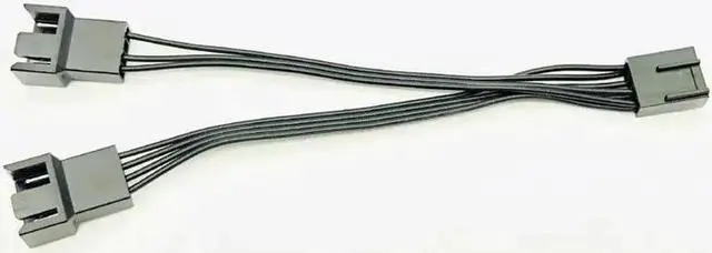 Alt view image 6 of 6 - 4Pin Fan PWM Cable 1 to 2 way 4 Pin 3Pin Power Supply Extension Cable 4P Cooler Port Multiplier Female to Male Cooling Fan Cable