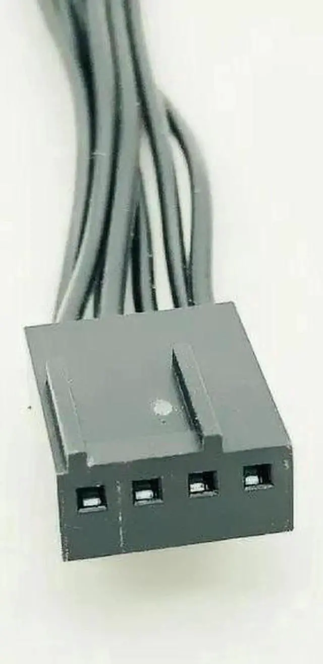 Alt view image 5 of 6 - 4Pin Fan PWM Cable 1 to 2 way 4 Pin 3Pin Power Supply Extension Cable 4P Cooler Port Multiplier Female to Male Cooling Fan Cable