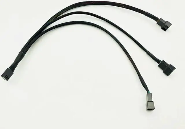 Alt view image 5 of 6 - 4Pin Splitter Cable 1 to 3 PWM 4P Female to 3/4 Pin PWM Fan Adapter for Computer Case Fan CPU Fan Mining Cooling Fans Hub Cable