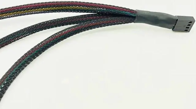 Alt view image 4 of 6 - 4Pin Splitter Cable 1 to 3 PWM 4P Female to 3/4 Pin PWM Fan Adapter for Computer Case Fan CPU Fan Mining Cooling Fans Hub Cable