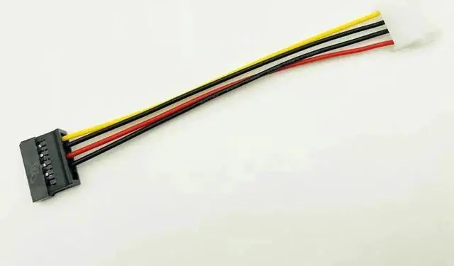 Alt view image 5 of 6 - SATA Power Cable IDE to Serial ATA SATA HDD Hard Drive Power Adapter Cable Cord 15Pin SATA to 4Pin IDE Power for BTC Mining