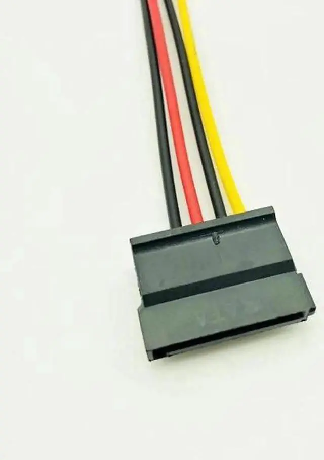 Alt view image 4 of 6 - SATA Power Cable IDE to Serial ATA SATA HDD Hard Drive Power Adapter Cable Cord 15Pin SATA to 4Pin IDE Power for BTC Mining