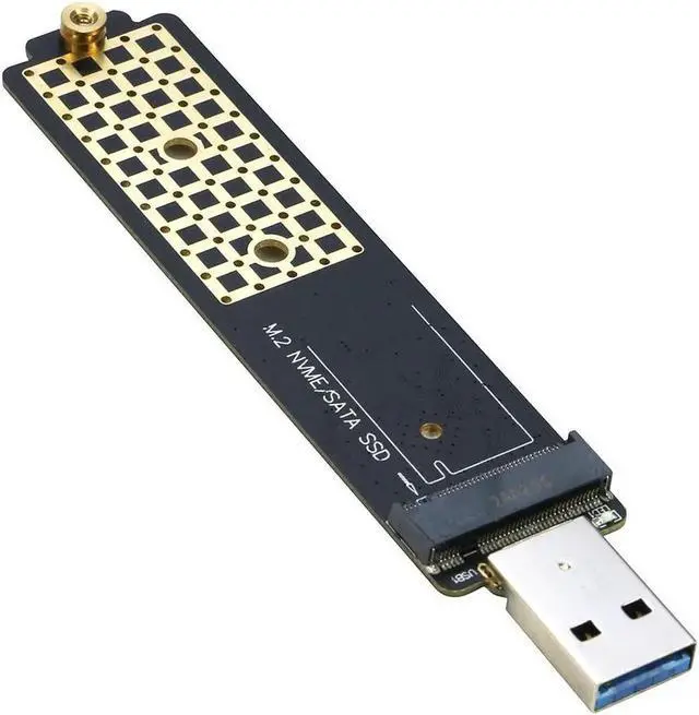 Main image of M.2 NGFF NVMe to USB Adapter Converter, M2 SSD to USB 3.0 Reader, Compatible with Both B Key SATA and M Key NVMe PCI-e M.2 SSD