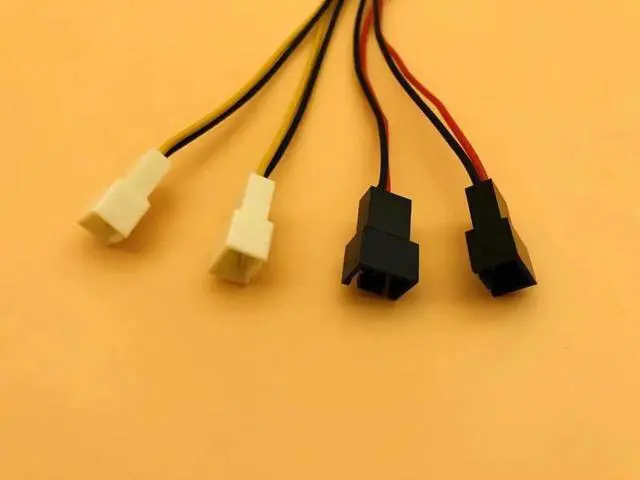 Alt view image 5 of 5 - Computer Cooling Fan Power Cables 4Pin Molex to 3Pin Fan Power Cable Adapter Connector 12v*2/5v*2 for CPU PC Case Fan Cables