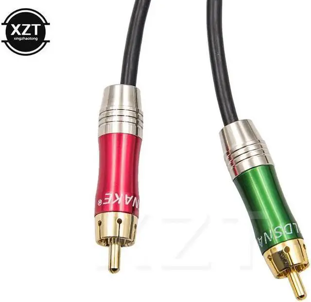 Alt view image 3 of 5 - 3pin XLR Male to 2 RCA Male Audio Adapter Cable Metal Audio Connector Cable Cord for Microphone TV DVD Stereo Audio Amplifier
