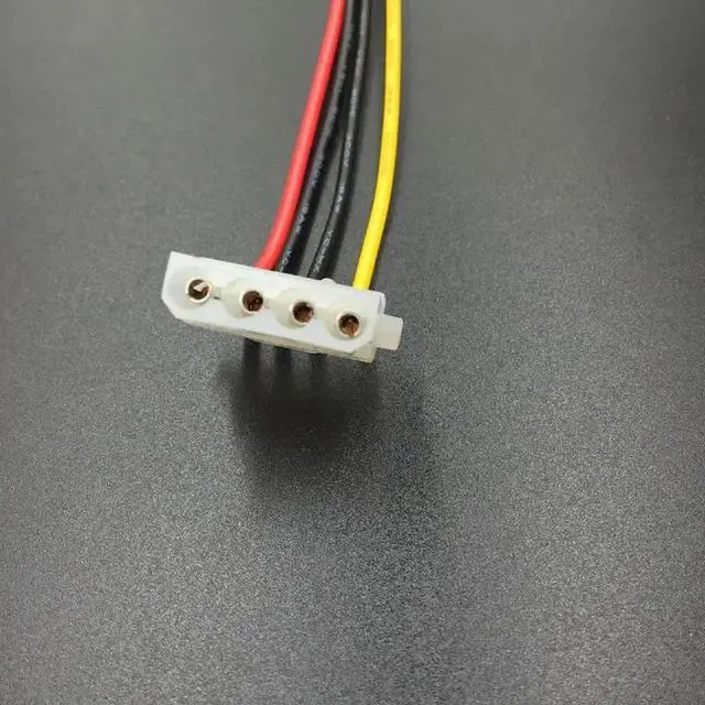 Alt view image 2 of 5 - HDD sata to ide power cable 15Pin SATA Female to Molex IDE 4Pin Male Adapter Extension Hard Drive Power Supply Cable for Mining