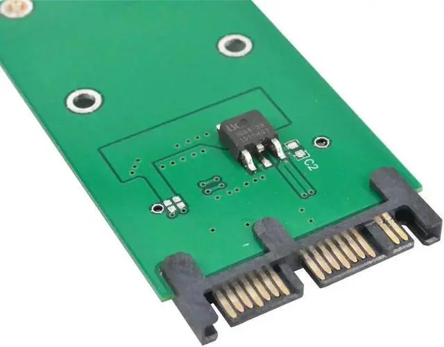 Alt view image 4 of 6 - msata to Micro Sata SSD 1.8" to 2.5" SATA Converter Adapter Mini sata to M Sata SDD PCI-E to MSata