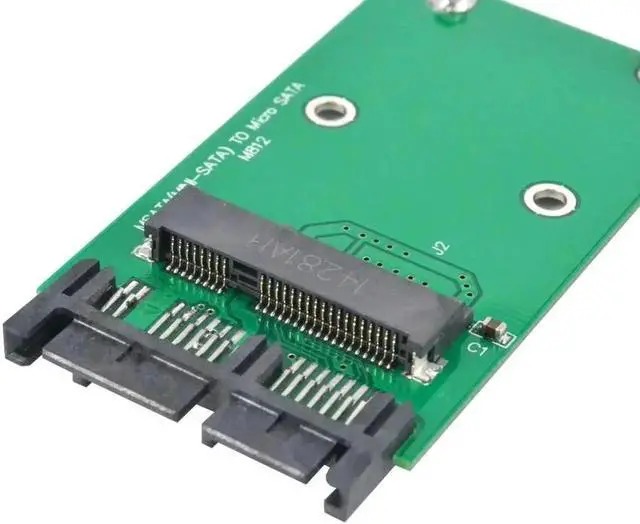 Alt view image 3 of 6 - msata to Micro Sata SSD 1.8" to 2.5" SATA Converter Adapter Mini sata to M Sata SDD PCI-E to MSata