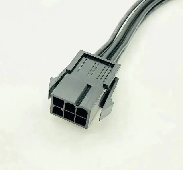 Alt view image 2 of 6 - Modular Power Supply Cables 6 Pin to 6 PIN PCI Express Extension Cable Sleeved Cable PC Graphics Card Power Cable Connector 20cm