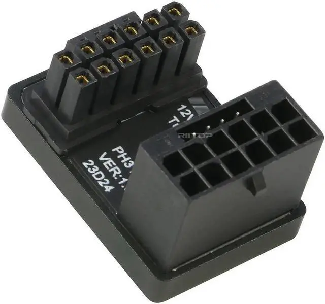 Main image of 12VHPWR 180 Degree Angled Adapter: Aluminum ATX 3.0 16 Pin GPU Power Connector 600W Pcie5.0 Power Adapter for 12+4pin RTX 3090Ti 4070Ti 4080 4090 Graphic Card GPU (Type B)