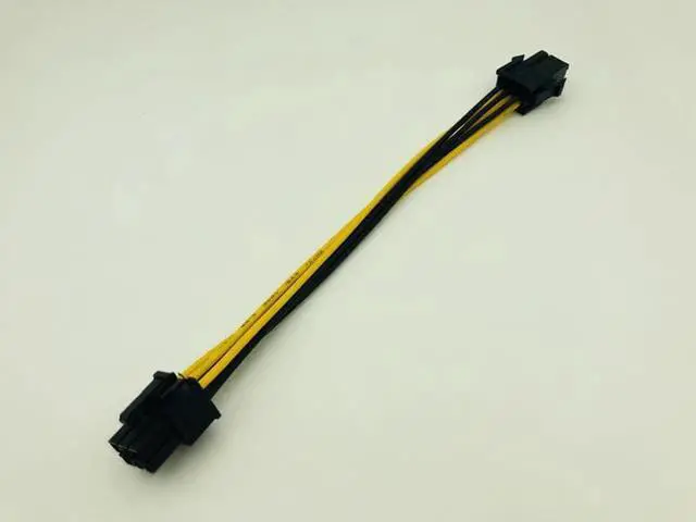 Alt view image 3 of 6 - 6Pin to 6Pin Power Cable Graphics Card Power PCIE Extension Cable 6 Pin Connector Male to Female Power Adapter Supply for Mining