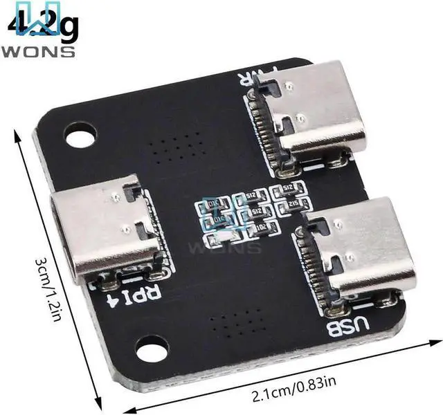 Alt view image 4 of 5 - USB/Power Splitter for Raspberry Pi BliKVM and PiKVM "KVM over IP" HDMI CSI Type-C Power Distributor Accessories
