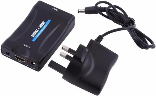 Alt view image 4 of 6 - 1080P SCART To HDMI Converter Video Audio Signal Adapter HD With Charging Adapter HDMI Converter Video Audio Upscale Converter