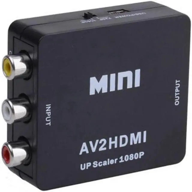 Alt view image 2 of 5 - Mini AV2 HDMI Adapter RCA to HDMI AV to HDMI 1080P AV2HDMI Mini AV to HDMI Converte Signal Converter For DVD, VCR To TV With USB