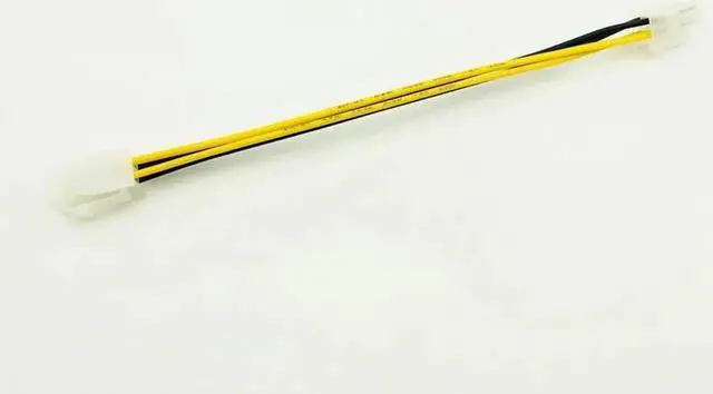 Alt view image 3 of 6 - 20cm 8Inch ATX 4 Pin Male to 4Pin Female PC CPU Power Supply Extension Cable Cord Adapter Motherboard P4 Power Cable for Desktop