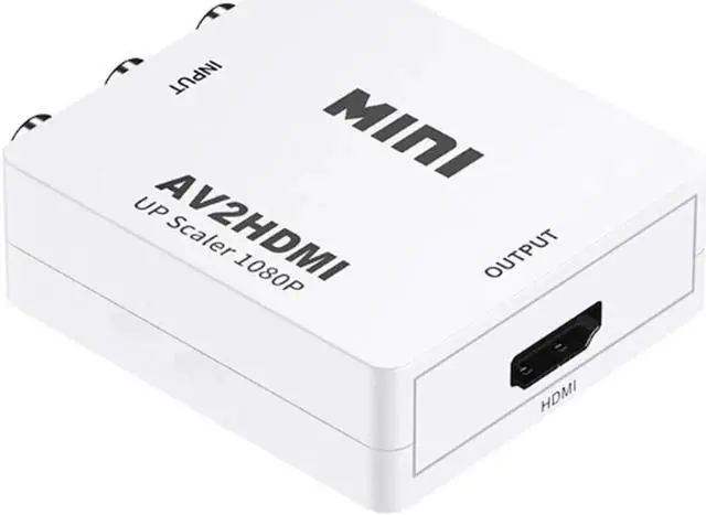 Alt view image 4 of 6 - AV to HDMI converter composite audio and video (CVBS) to HDMI red yellow and white Lotus to HDMI for TV set computer monitor