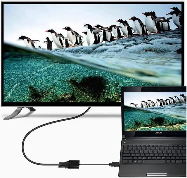 Alt view image 3 of 7 - HDMI to VGA Adapter 1080P HDMI Male To VGA Female Converter Digital to Analog for Laptop HDTV Video Cable HDMI VGA Adapter