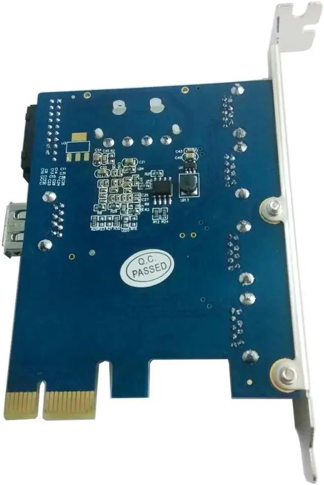 Alt view image 3 of 5 - PCI-E 4-Port USB 3.0 + 1-Port USB 3.0 + USB 3.0 20 PIN Expansion Card for Desktop