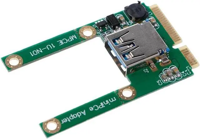 Alt view image 3 of 5 - 1 Set Mini PCI-E PCI-Express Card To USB 2.0 Male Converter Adapter Card USB 2.0 to Mini PCI E Adapter Converter With Screws