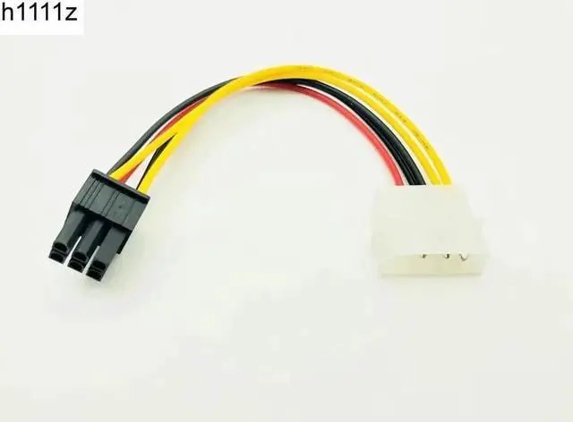 Main image of 6Pin Male to 4Pin Molex Male Power Supply Cable Graphics Card Power Port to D Plug Converter Cable for BTC Miner Antminer Mining