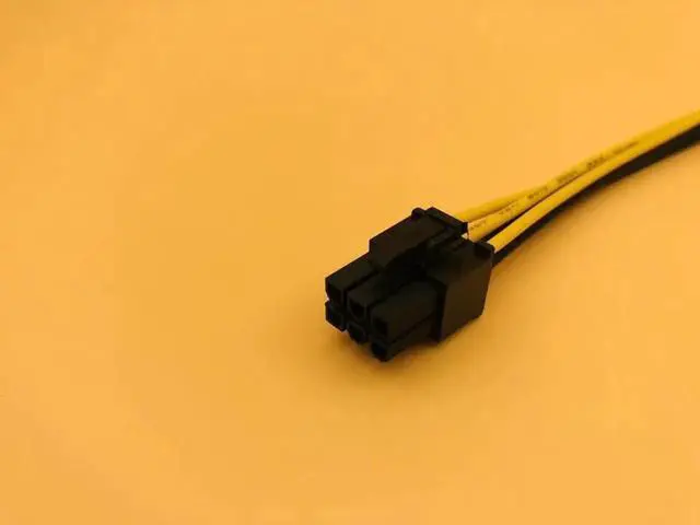 Alt view image 3 of 6 - PCIE 6Pin Male to 6Pin Female Power Supply Cable Graphics Card Power Extension Cable 6 Pin Connector Power Adapter for Mining