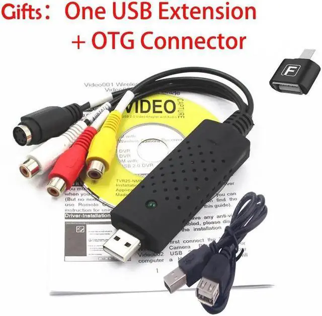 Main image of 2018 Easycap Pro USB 2.0 Video Easycap TV DVD VHS Capture Card Audio AV Adapter for Computer