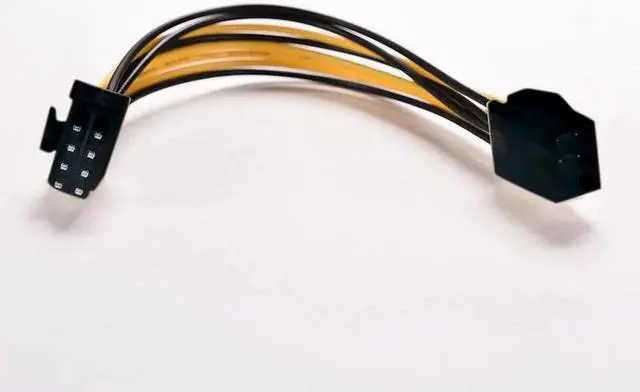 Alt view image 5 of 5 - 6 Pin Feamle to 8 Pin Male PCI Express Power Converter Cable CPU Video Graphics Card 6Pin to 8Pin PCIE Power Cable