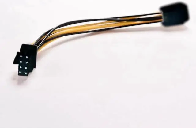 Alt view image 2 of 5 - 6 Pin Feamle to 8 Pin Male PCI Express Power Converter Cable CPU Video Graphics Card 6Pin to 8Pin PCIE Power Cable