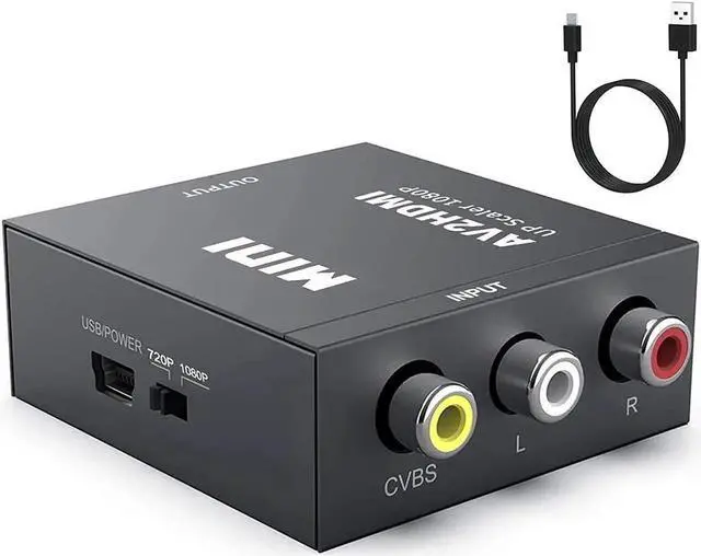 Main image of RCA to HDMI Converter 1080P Mini CVBS to HDMI Composite Video Audio Converter AV to HDMI Converter Supports NTSC PC Laptop Xbox PS4 PS3 TV STB VHS VCR Camera DVD
