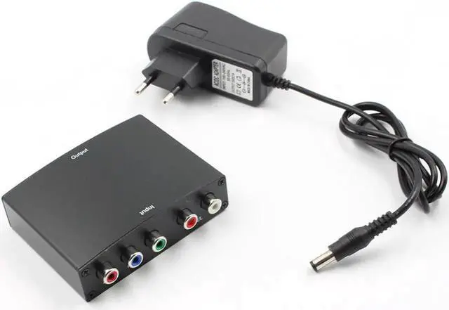 Main image of 4K HDMI to 5RCA RGB Component YPbPr Video+R/L Audio to HDMI Adapter Converter HD TV DVD US EU UK AU Plug