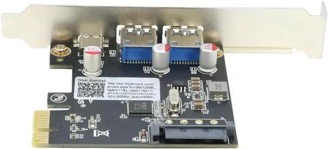 Alt view image 4 of 5 - PCIE to USB 3.0 Expansion Card, 2 USB Type-A and 1 USB Type-C Ports,PCIe to USB C Adapter Card with Low Profile Bracket, for Windows 10/11