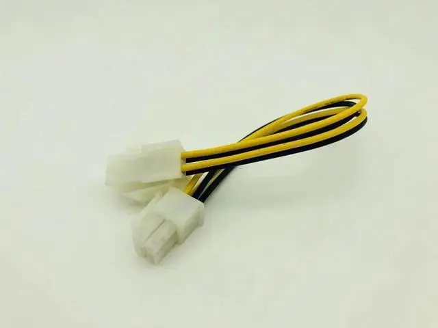 Alt view image 6 of 6 - 8Inch 4 Pin Male to 4Pin Female ATX PC CPU Power Supply Extension Cable Cord Adapter Motherboard P4 Power Cable for Desktop 20cm