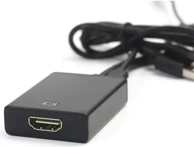 Alt view image 2 of 4 - VGA to HDMI Converter Adapter Output 1080P HD with Audio VGA2HDMI TV AV to HDTV Video Cable Converter Adapter for TV PC