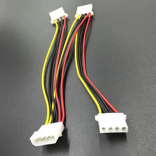 Alt view image 4 of 4 - 4Pin Power Cable 4Pin Molex Male to 3 Port Molex IDE Female Power Supply Splitter Adapter Computer 4Pin IDE Power Cord for Miner