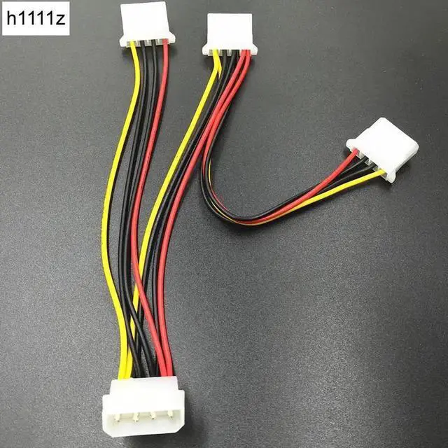 Main image of 4Pin Power Cable 4Pin Molex Male to 3 Port Molex IDE Female Power Supply Splitter Adapter Computer 4Pin IDE Power Cord for Miner