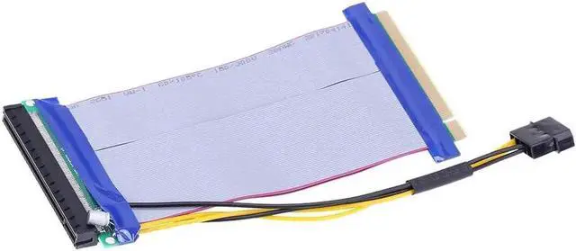 Alt view image 5 of 6 - For Video card 6X to 16X Power PCI-E Riser Extension Cable PCI Express Riser Card Adapter with Power Cable for Bitcoin Miner