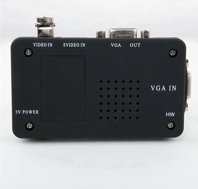 Alt view image 5 of 5 - BNC to VGA Video Converter S-video Input to PC VGA Out Adapter Digital Switcher Box For PC TV Camera DVD DVR