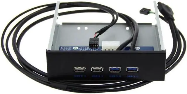 Main image of FP525U22U32M PC Case 5.25 inch front panel 4 Ports USB Hub,2 Ports USB 3.0 & 2 Ports USB 2.0,2.6ft USB Type A Female to motherboard Adapter Cable