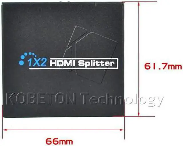 Alt view image 3 of 5 - 1 to 2 HDMI SPlitter HDMI Switch Adapter for XBOX 360 PS3 1080P 3D HDTV HDCP TV Audio Video 5V 1A USB Power Supply Cable