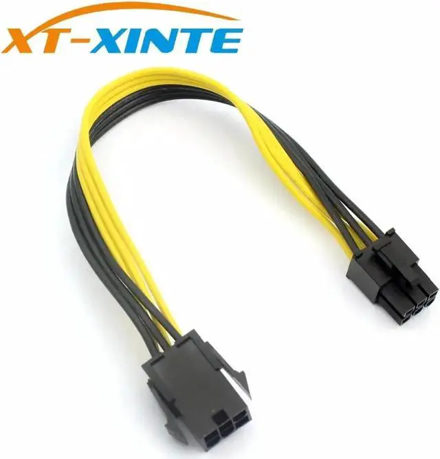 Alt view image 5 of 5 - PCIE 6Pin to 6Pin Power Supply Cable Extension Adapter 6Pin Extender Miner Cable Male to Male Wire Cord 20cm for PC Mining