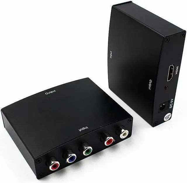 Alt view image 2 of 6 - RGB Component (YPbPr) Video + R/L Audio Adapter Converter HD TV to HDMI 1080P