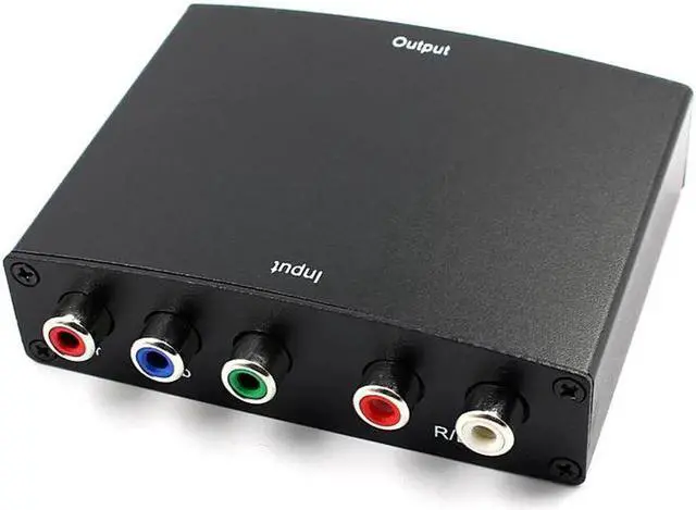 Alt view image 3 of 6 - RGB Component (YPbPr) Video + R/L Audio Adapter Converter HD TV to HDMI 1080P
