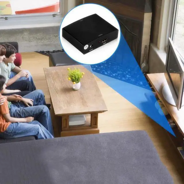 Alt view image 4 of 6 - RGB Component (YPbPr) Video + R/L Audio Adapter Converter HD TV to HDMI 1080P