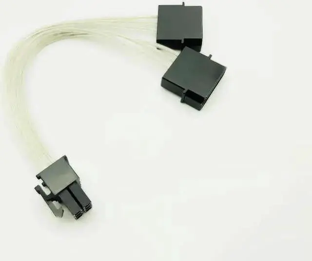 Alt view image 6 of 6 - 2*4 Pin Molex IDE to 6Pin PCI E Graphic Card Power Supply Cable Adapter PC Video Card Connector Cable Converter Cord for Mininig