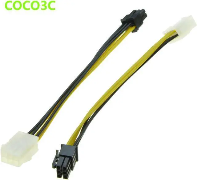 Main image of PCI-E 6Pin extension power supply cable 6 Pin Male to female PSU GPU cable For PCI express Graphics Video Card