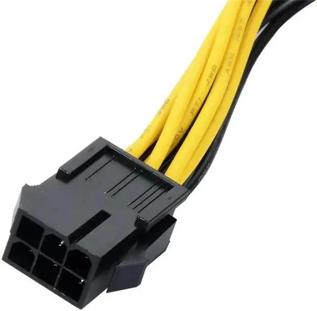 Alt view image 4 of 5 - 21CM PCI-E 6-pin to 2x6+2-pin(6-pin/8-pin) Power Splitter Cable PCIE PCI Express Graphics Extension Cable