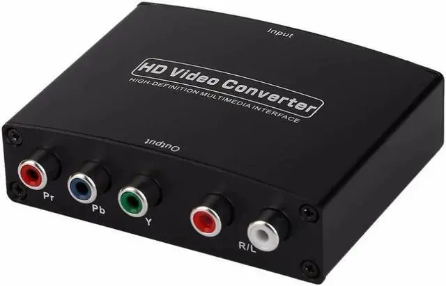 Alt view image 5 of 6 - HDMI to RGB Component (YPbPr) Video +R/L Audio Adapter Converter HD TV HD Video Converter 2 Channel LPCM 1.65Gbps/165MHz