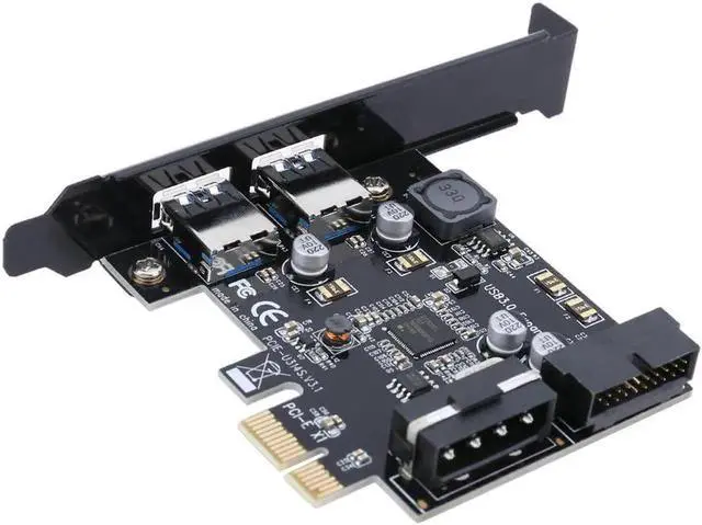 Main image of PCI-Express PCI-E to USB 3.0 2 Port PC Expansion Extender Adapter Card 20Pin PCI-E to Dual USB 3.0 Port Adapter Card