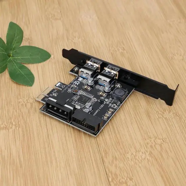 Alt view image 4 of 6 - PCI-Express PCI-E to USB 3.0 2 Port PC Expansion Extender Adapter Card 20Pin PCI-E to Dual USB 3.0 Port Adapter Card